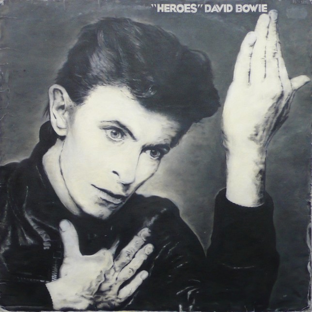 David Bowie, Heroes, 2014, Öl auf Leinwand, 150x150cm